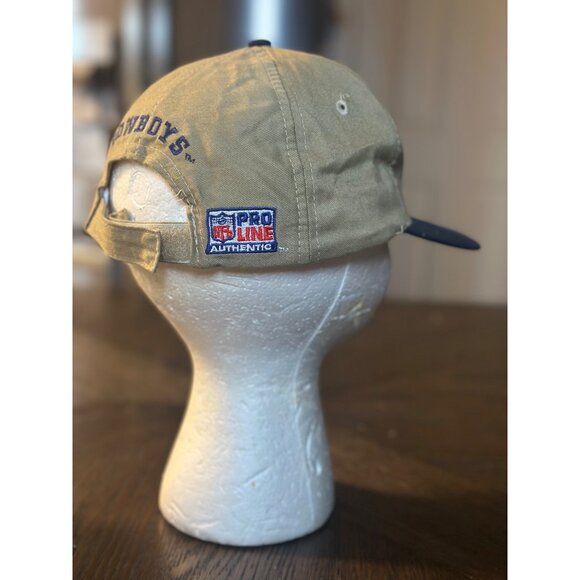 Dallas Cowboys NFL Pro Line Snapback Hat Sports Specialties Tan & Blue - Picture 6 of 11